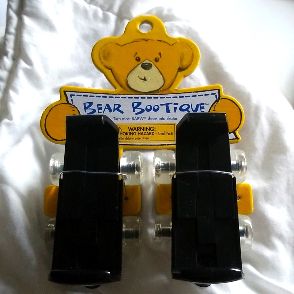 🇺🇦 NWT Buildabear Wheel Black Skate Clear